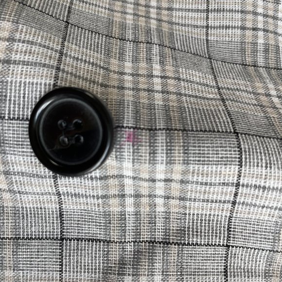 Grey Plaid Blazer - Picture 2 of 2